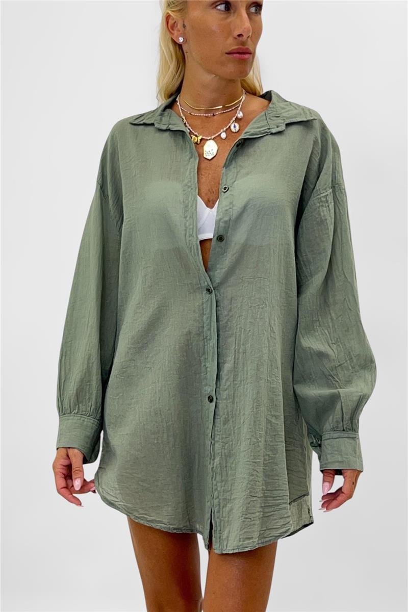 camicia semi trasparente castiglione